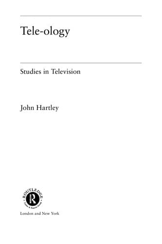 Tapa de Tele-ology