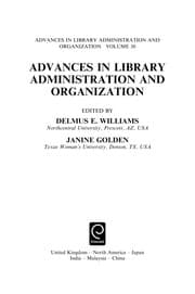 Tapa de Advances in library administration and organization ; vol. 30 (2011)