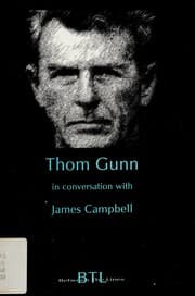 Tapa de Thom Gunn in conversation with James Campbell