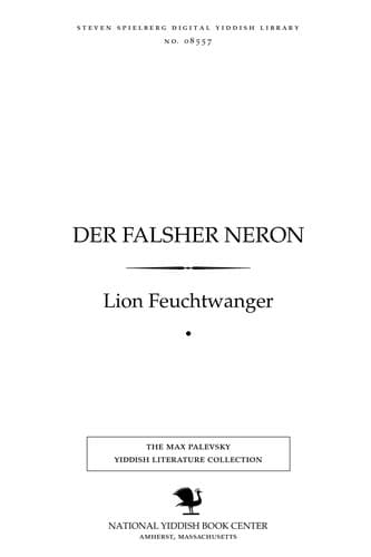 Tapa de Der falsher Neron
