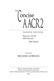 Tapa de The concise AACR2