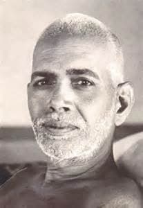 Retrato de Ramana Maharshi.
