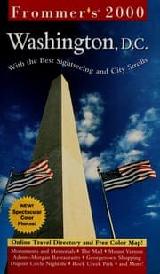 Tapa de Frommer's 2000 Washington, D.C.