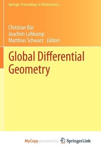 Tapa de Global Differential Geometry