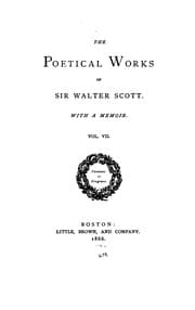 Tapa de The Poetical Works of Sir Walter Scott