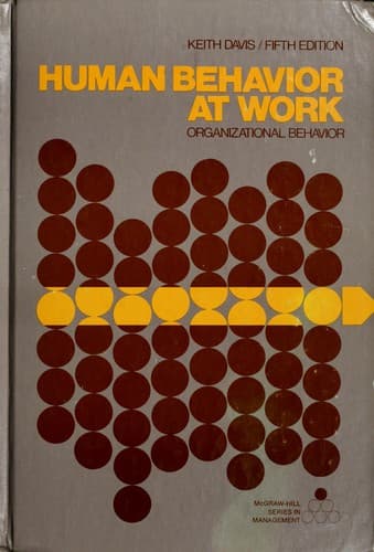 Tapa de Human behavior at work