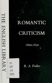Tapa de Romantic criticism, 1800-1850