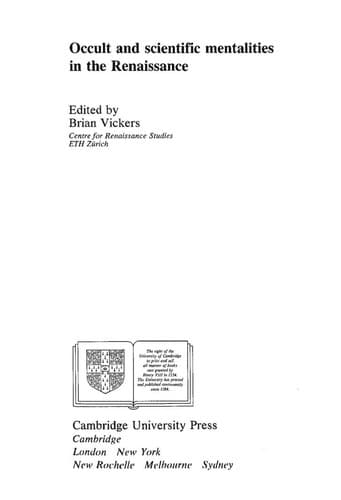 Tapa de Occult Scientific Mentalities