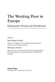 Tapa de The working poor in Europe