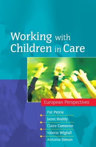 Tapa de Working with children in care