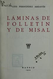 Tapa de Láminas de folletín y de misal