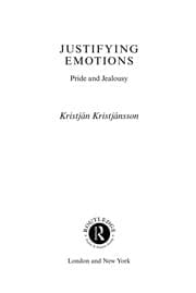 Tapa de Justifying emotions