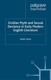 Tapa de Ovidian myth and sexual deviance in early modern English literature