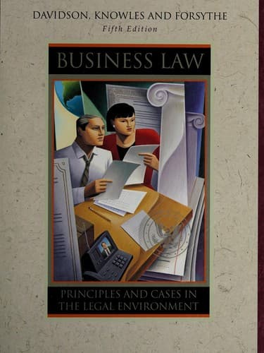 Tapa de Business Law