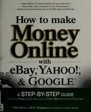Tapa de How to make money online with eBay, Yahoo!, and Google
