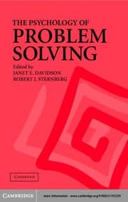 Tapa de The psychology of problem solving