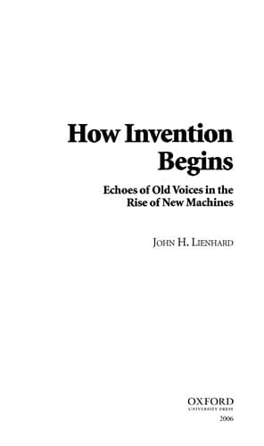 Tapa de How invention begins