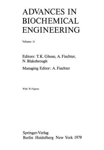 Tapa de Advances in biochemical engineering.