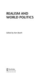 Tapa de Realism and world politics