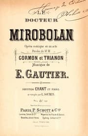 Tapa de Le docteur Mirobolan