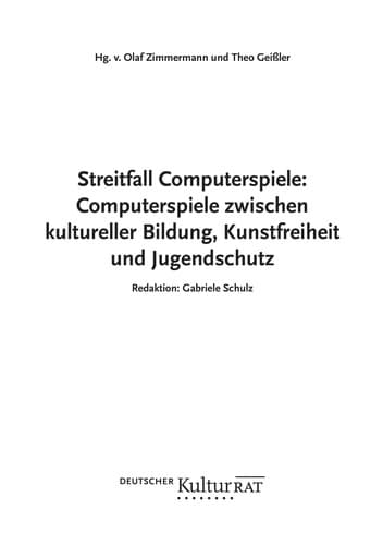 Tapa de Streitfall Computerspiele: Computerspiele zwischen kultureller Bildung, Kunstfreiheit und Jugendschutz