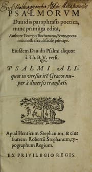 Tapa de Psalmorum Davidis paraphrasis poetica