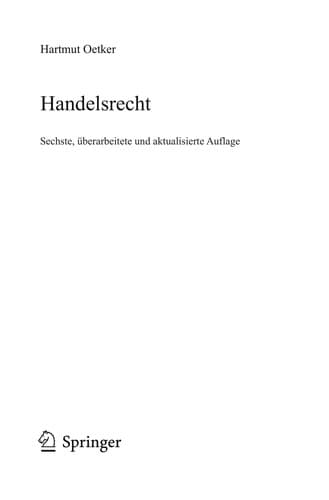 Tapa de Handelsrecht