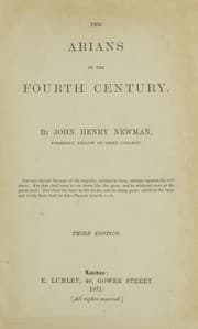 Tapa de The Arians of the fourth century /by John Henry Newman