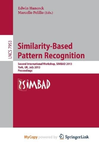 Tapa de Similarity-Based Pattern Recognition