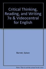 Tapa de Critical Thinking, Reading, and Writing 7e & VideoCentral for English