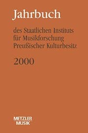 Tapa de Jahrbuch des Staatlichen Instituts für Musikforschung Preußischer Kulturbesitz