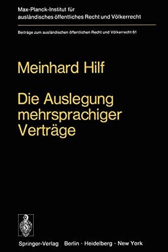 Tapa de Die Auslegung mehrsprachiger Verträge