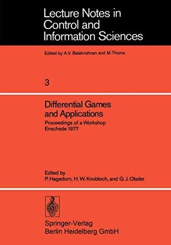 Tapa de Differential Games and Applications