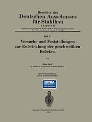 Tapa de Versuche und Feststellungen zur Entwicklung der geschweißten Brücken