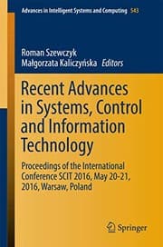Tapa de Recent Advances in Systems, Control and Information Technology