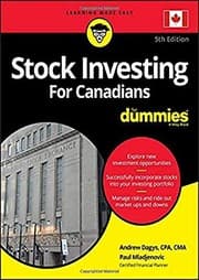 Tapa de Stock investing for Canadians for dummies
