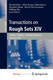Tapa de Transactions on Rough Sets XIV