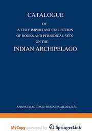 Tapa de Catalogue of a very important collection of books and periodical sets on the Indian Archipelago