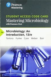 Tapa de Mastering Microbiology with Pearson eText -- Standalone Access Card -- for Microbiology