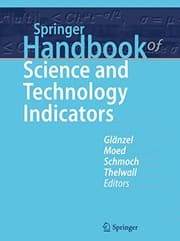 Tapa de Springer Handbook of Science and Technology Indicators