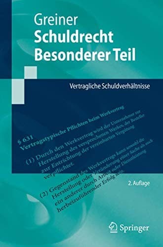 Tapa de Schuldrecht Besonderer Teil