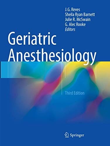 Tapa de Geriatric Anesthesiology