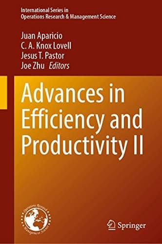 Tapa de Advances in Efficiency and Productivity II