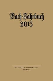 Tapa de Bach-Jahrbuch 2015