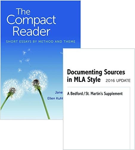 Tapa de Compact Reader 10e & Documenting Sources in MLA Style