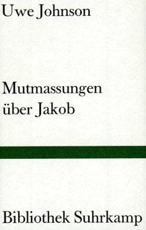Tapa de Mutmassungen über Jakob