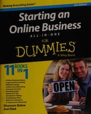 Tapa de Starting an online business all-in-one for dummies