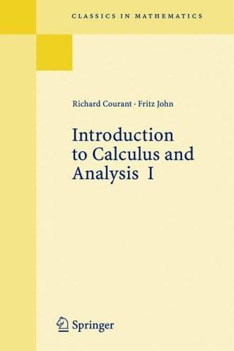 Tapa de Introduction to Calculus and Analysis, Volume 1 (Classics in Mathematics)