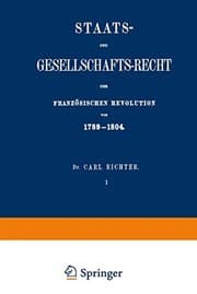 Tapa de Staats- und Gesellschafts-Recht der Französischen Revolution von 1789–1804