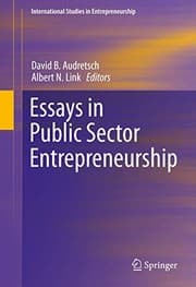 Tapa de Essays in Public Sector Entrepreneurship